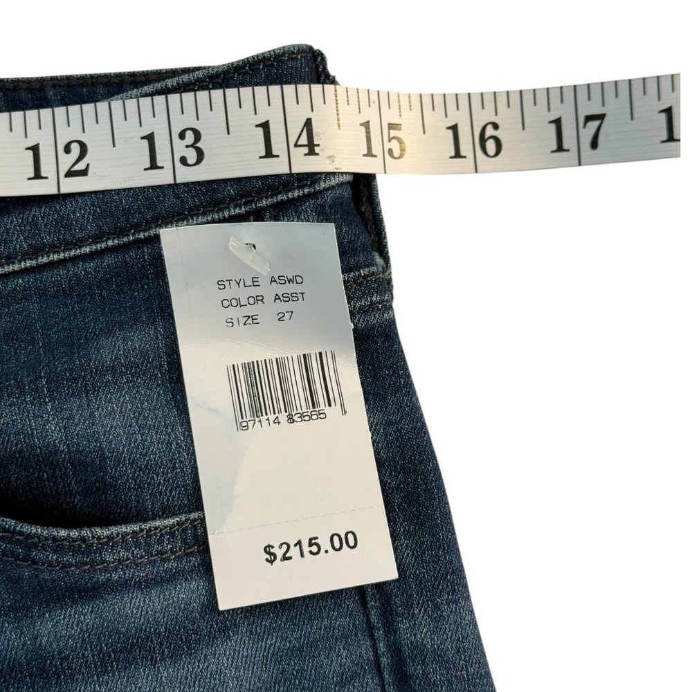AG Adriano Goldschmied The Legging Ankle Blue Super Skinny Jeans Raw Hem 4 27 - Picture 6 of 7